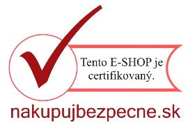 Tento e-shop je certifikovaný.